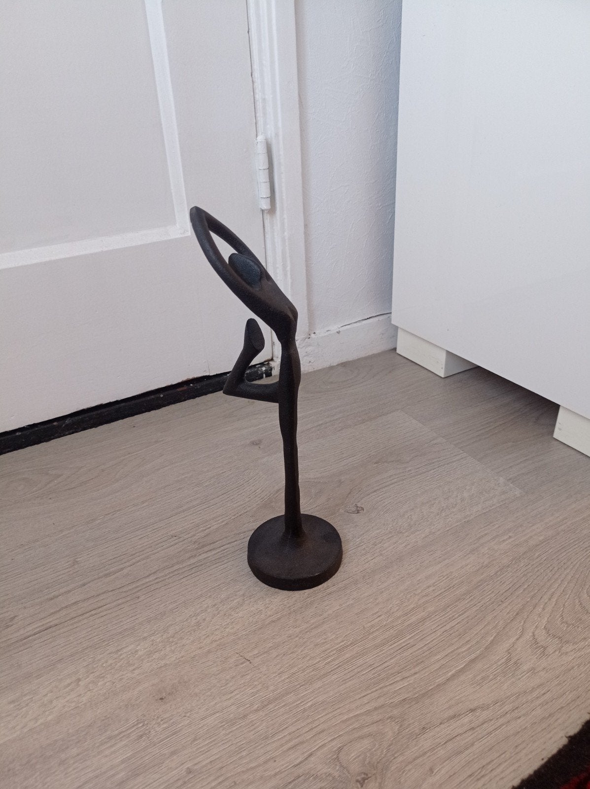 Gestileerde Zwart Metalen Balletdanseres Sculptuur IKEA, Ophalen of Verzenden