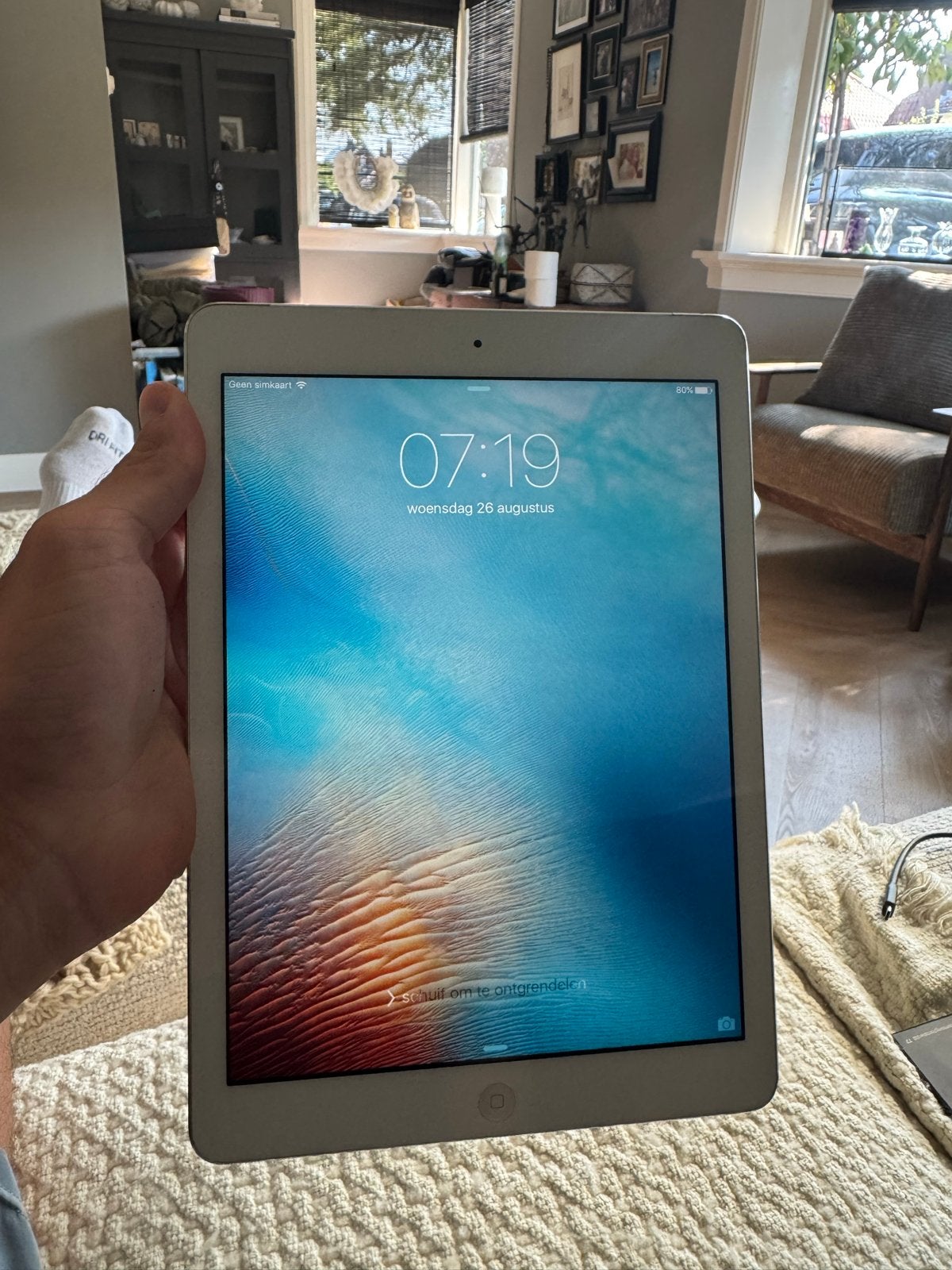 Apple iPad Air 1 - 16GB - WiFi + Cellular - A1475, Computers en Software, Apple iPads, Gebruikt, Apple iPad Air, 16 GB, Wi-Fi en Mobiel internet