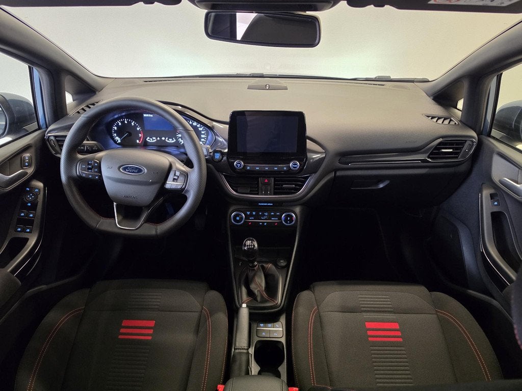 Ford Fiesta 1.0 EcoBoost Hybrid ST-Line X | Pack Winter | B&, Voorwielaandrijving, Gebruikt, Met garantie (alle), Blauw