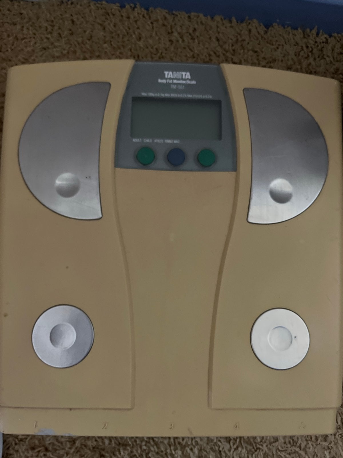 Tanita Personenweegschaal - Body Fat Monitor Scale, Ophalen, Gebruikt, 1 tot 500 gram, 100 kg of meer