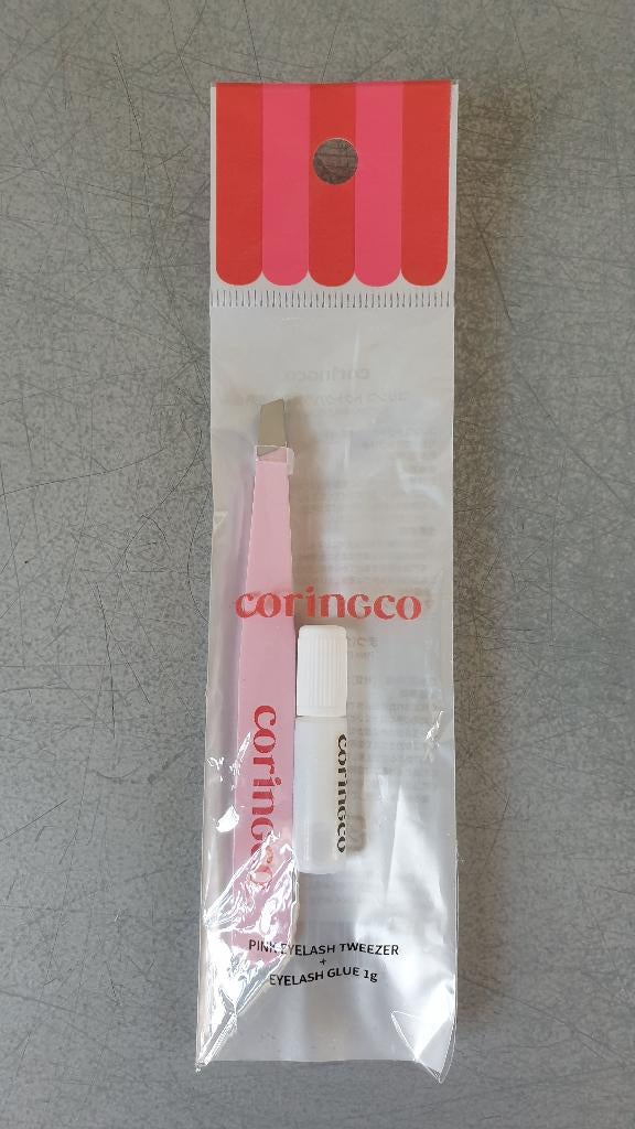 NIEUW! Japanse roze pincet en wimperlijm ongeopend K-beauty, Ogen, Nieuw, Ophalen of Verzenden, Roze