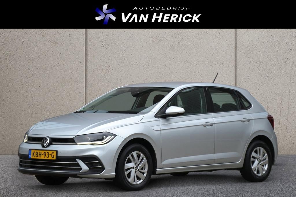 Volkswagen Polo 1.0 TSI Style Automaat | ACC | Stoelverwarmi, Auto's, Stof, Gebruikt, Zwart, 95 pk