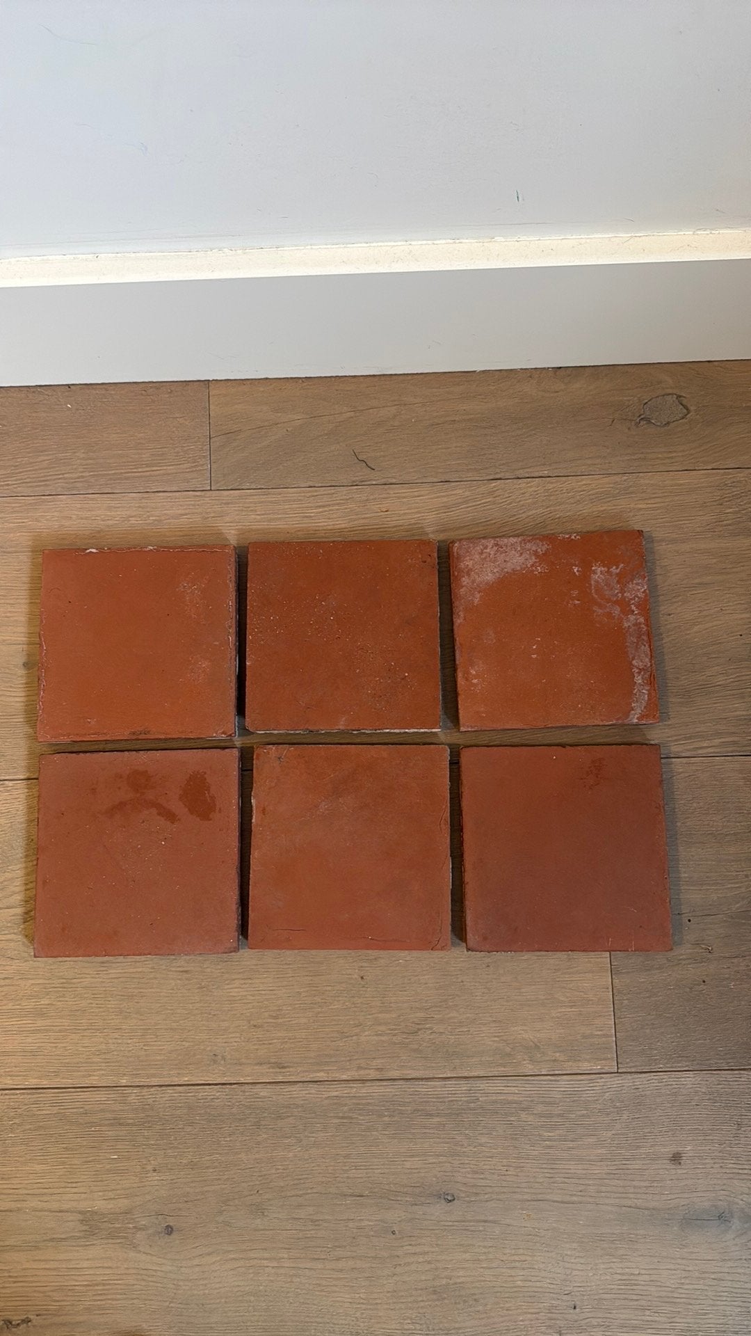 97 Antieke estrikken plavuizen uit een Frans klooster, Ophalen, Overige materialen, Gebruikt, Minder dan 20 cm