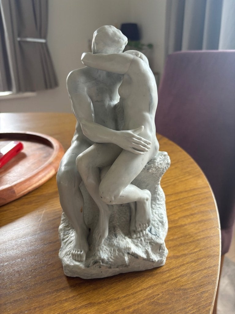 Rodin beeld 'le baiser' kopie, Ophalen, Groep mensen, 20 - 50 cm, Beeld