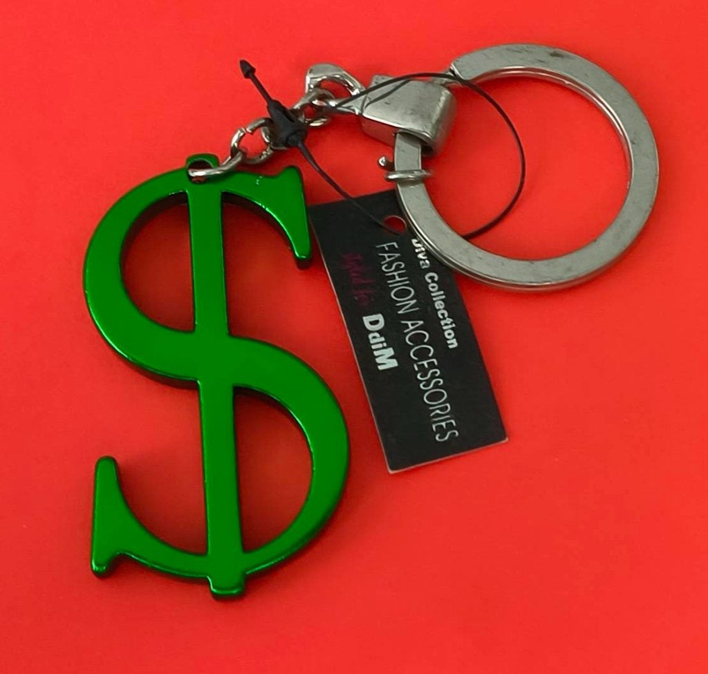 Dollar teken/symbool sleutelhanger (groen), Verzamelen, Sleutelhangers, Ophalen of Verzenden, Nieuw, Overige typen