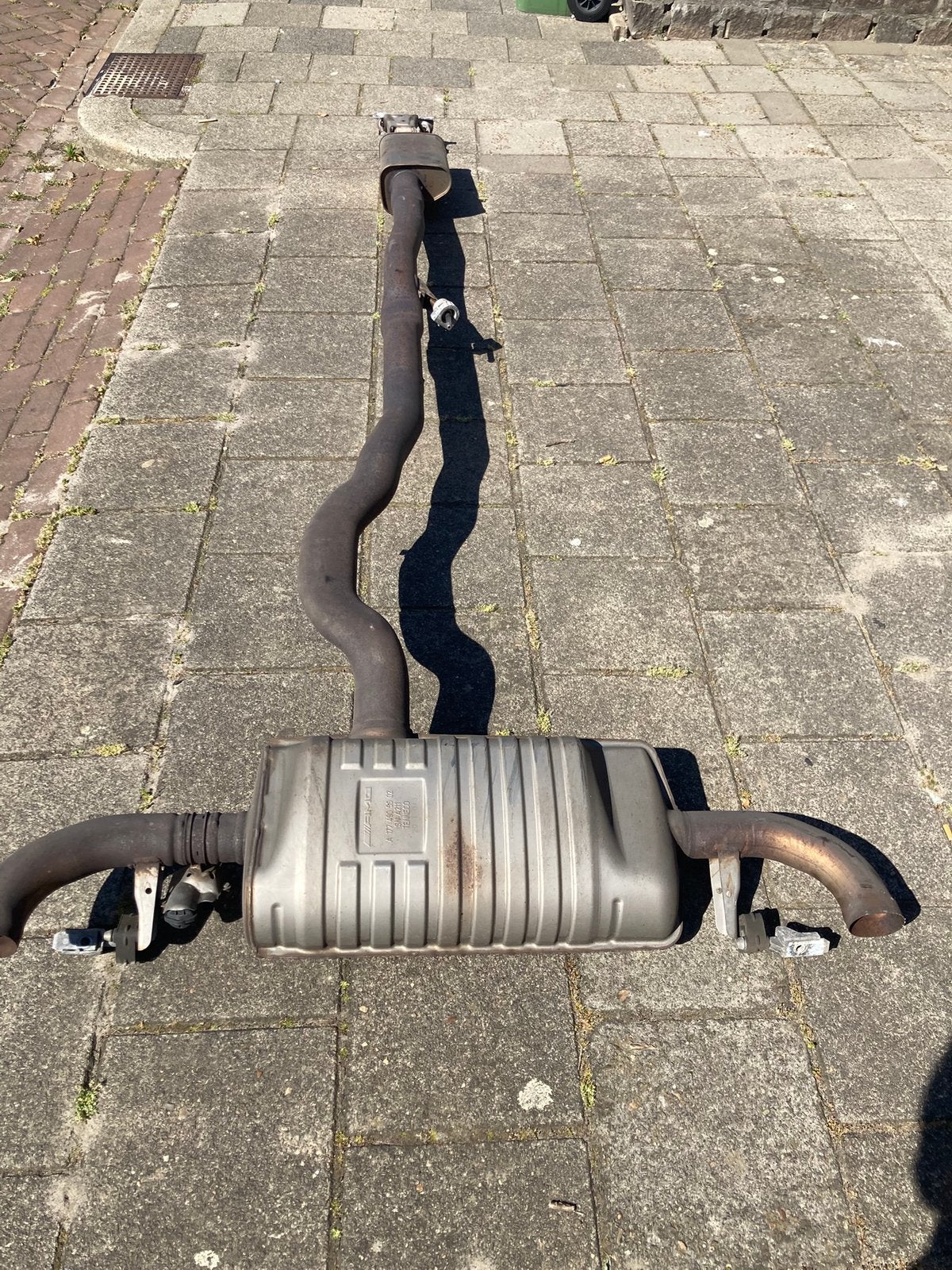 Mercedes A klasse W17 A45 AMG UITLAAT COMPLEET, Auto-onderdelen, Uitlaatsystemen, Ophalen, Gebruikt, Mercedes-Benz
