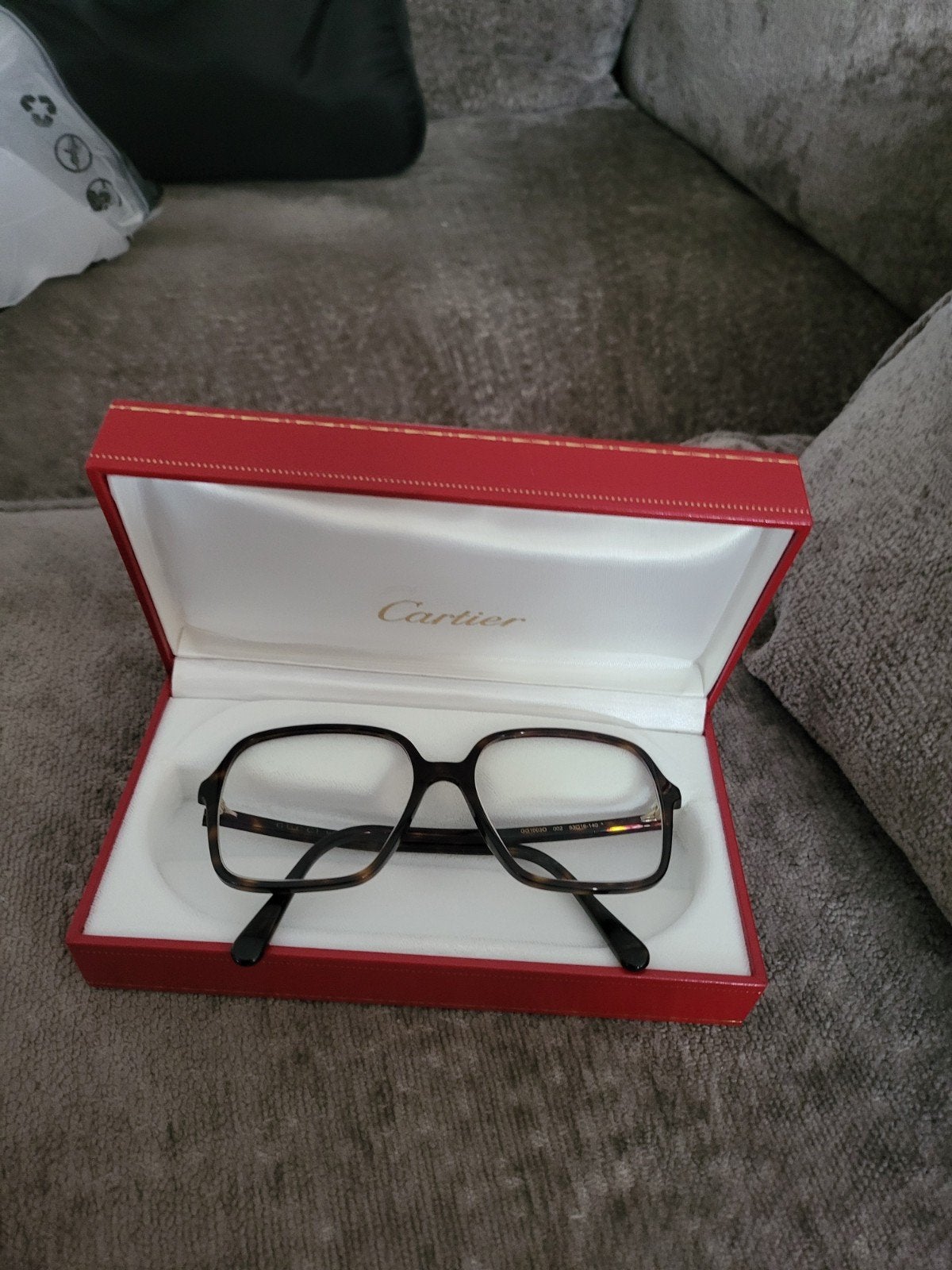Cartier brillenkoker - Rood, ongebruikt en zeldzaam!, Ophalen of Verzenden, Rood, Overige merken