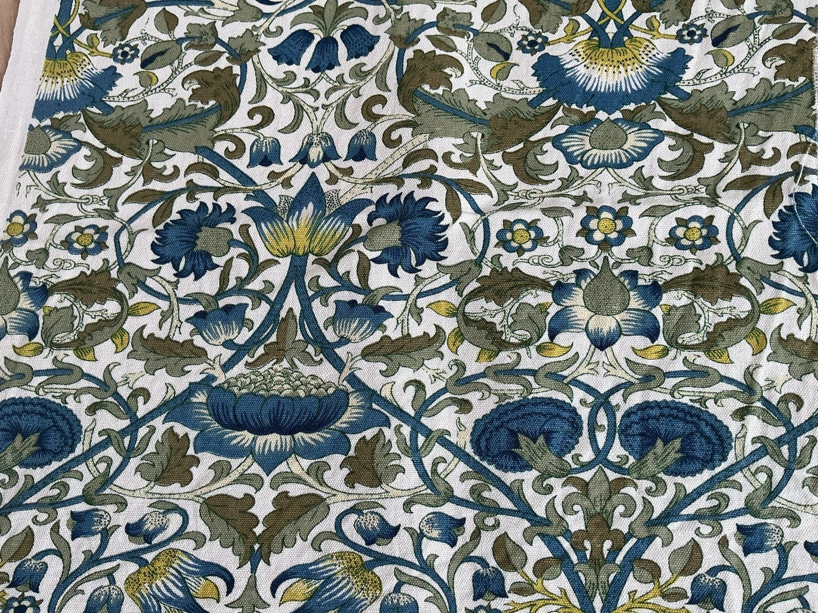 Liberty of London Lodden stof - William Morris design, Ophalen, Meerkleurig, 120 cm of meer, Katoen