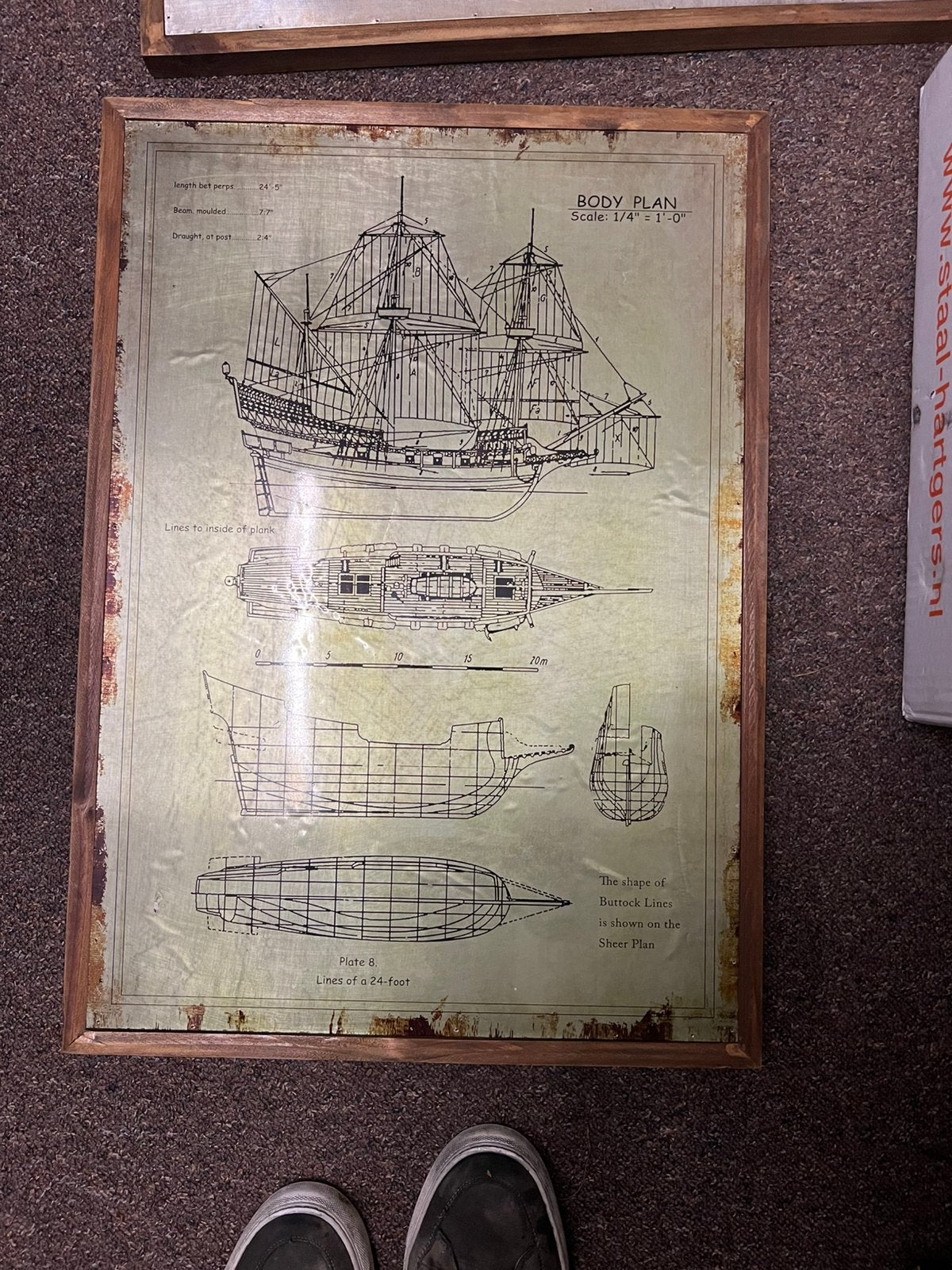 Bouwtekening sier, Watersport en Boten, Ophalen of Verzenden, Zo goed als nieuw