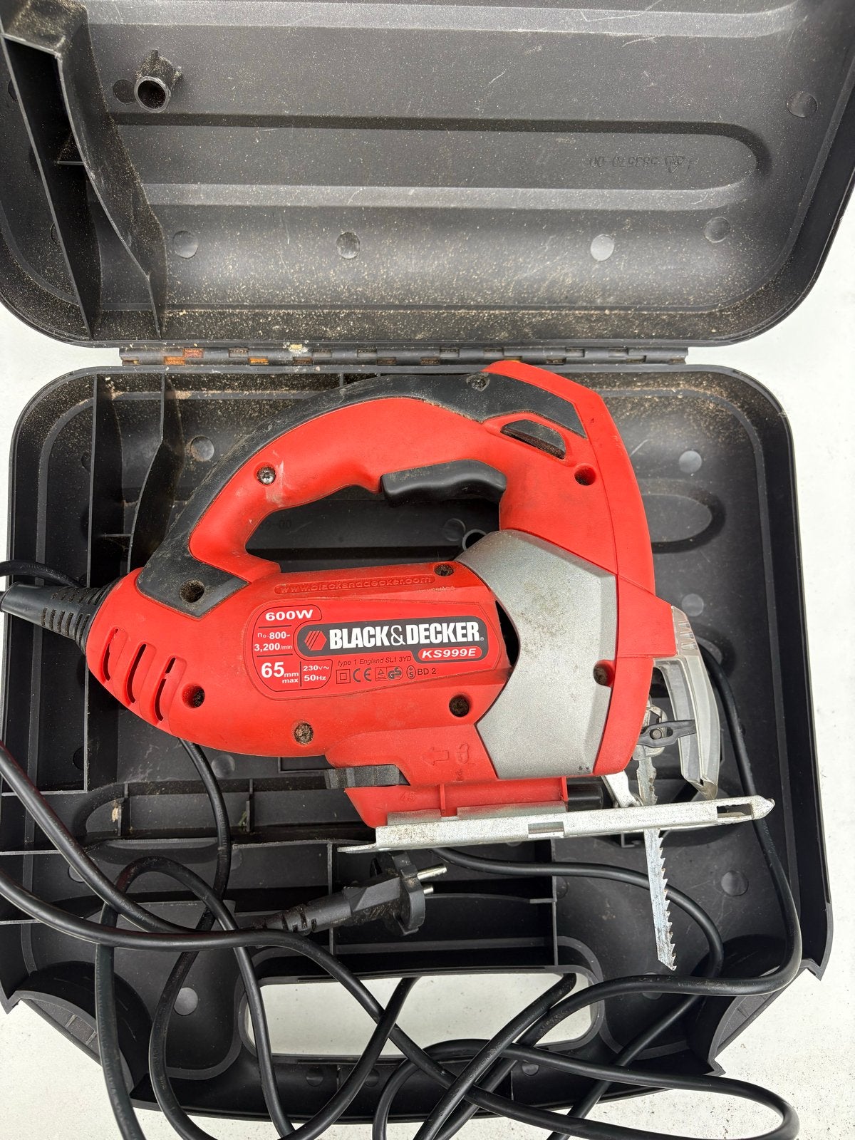 Black & Decker Decoupeerzaag KS999E 600W met koffer, Doe-het-zelf en Verbouw, Gereedschap | Zaagmachines, Gebruikt, Decoupeerzaag