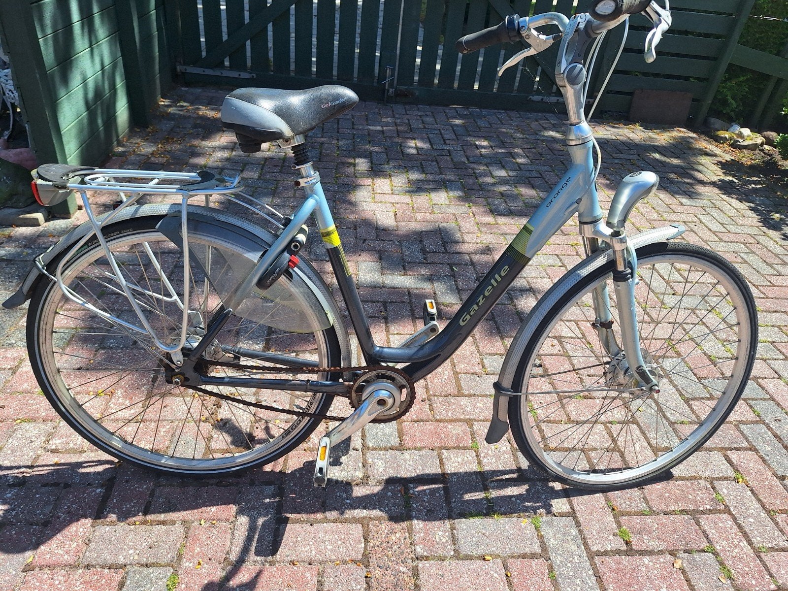Nette damesfiets gazelle orange, Fietsen en Brommers, Ophalen, Versnellingen, Zo goed als nieuw, Gazelle