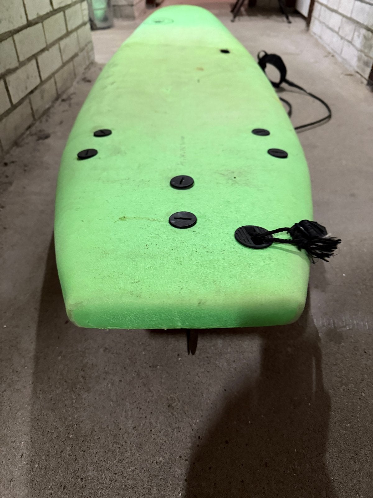 Vision Soft Top Surfboard 9ft, Watersport en Boten, Ophalen, Gebruikt, Longboard, Met vinnen