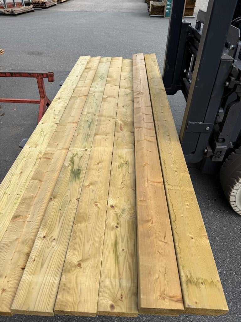 vuren 44x145mm 300cm geïmpregneerd nr. 791, Ophalen, Nieuw, 250 cm of meer, Balken