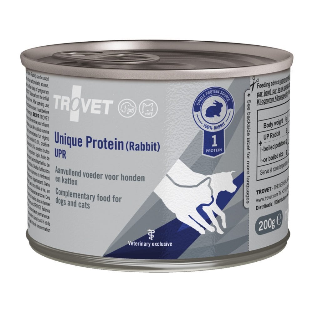 Trovet Unique Protein Rabbit – 6 blikken 200 g – Hond & kat, Dieren en Toebehoren, Ophalen of Verzenden, Hond