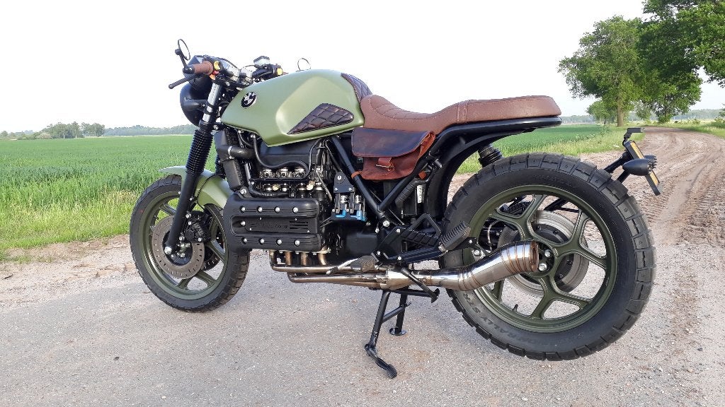 BMW K100 K 100 (K1100) Army scrambler caféracer, 4 cilinders, Particulier, Meer dan 35 kW, Sportuitlaat
