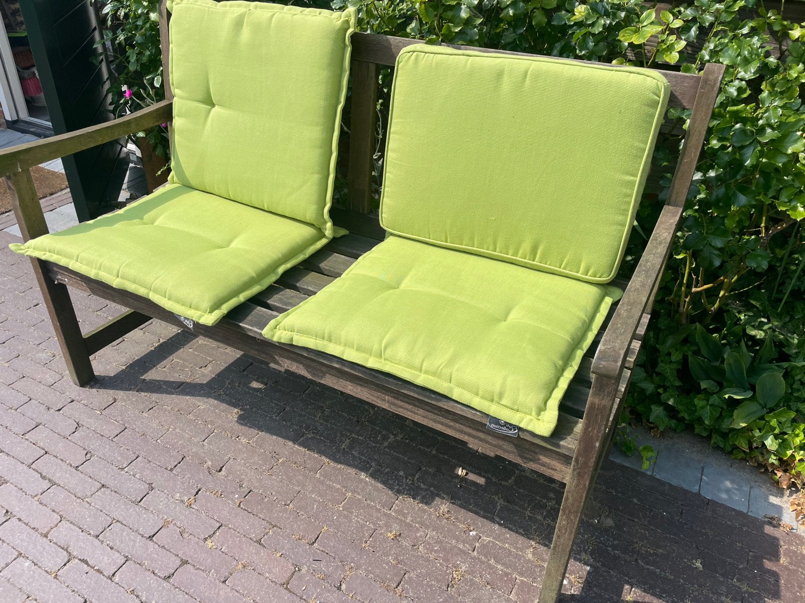 Licht groene Tuinkussens, Ophalen of Verzenden, Gebruikt