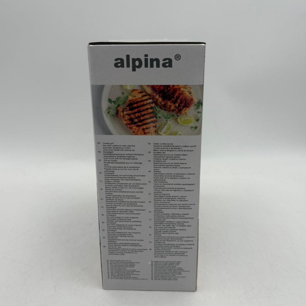 Alpina Contactgrill 750W Tosti panini vlees - Nieuw in doos, Witgoed en Apparatuur, Ovens, Flex Ltd., Zo goed als nieuw, https://flex.com/contact-us
