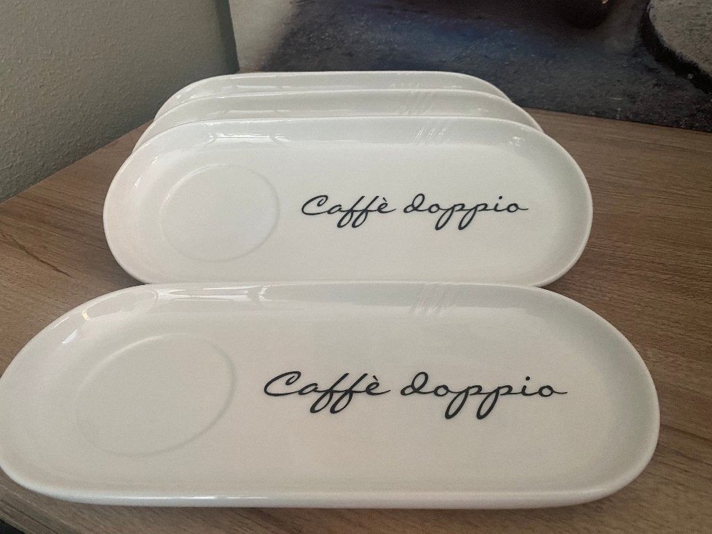 Riviera Maison schotel Caffe Doppio 5x, Huis en Inrichting, Overige merken, Keramiek, Nieuw, Ophalen of Verzenden