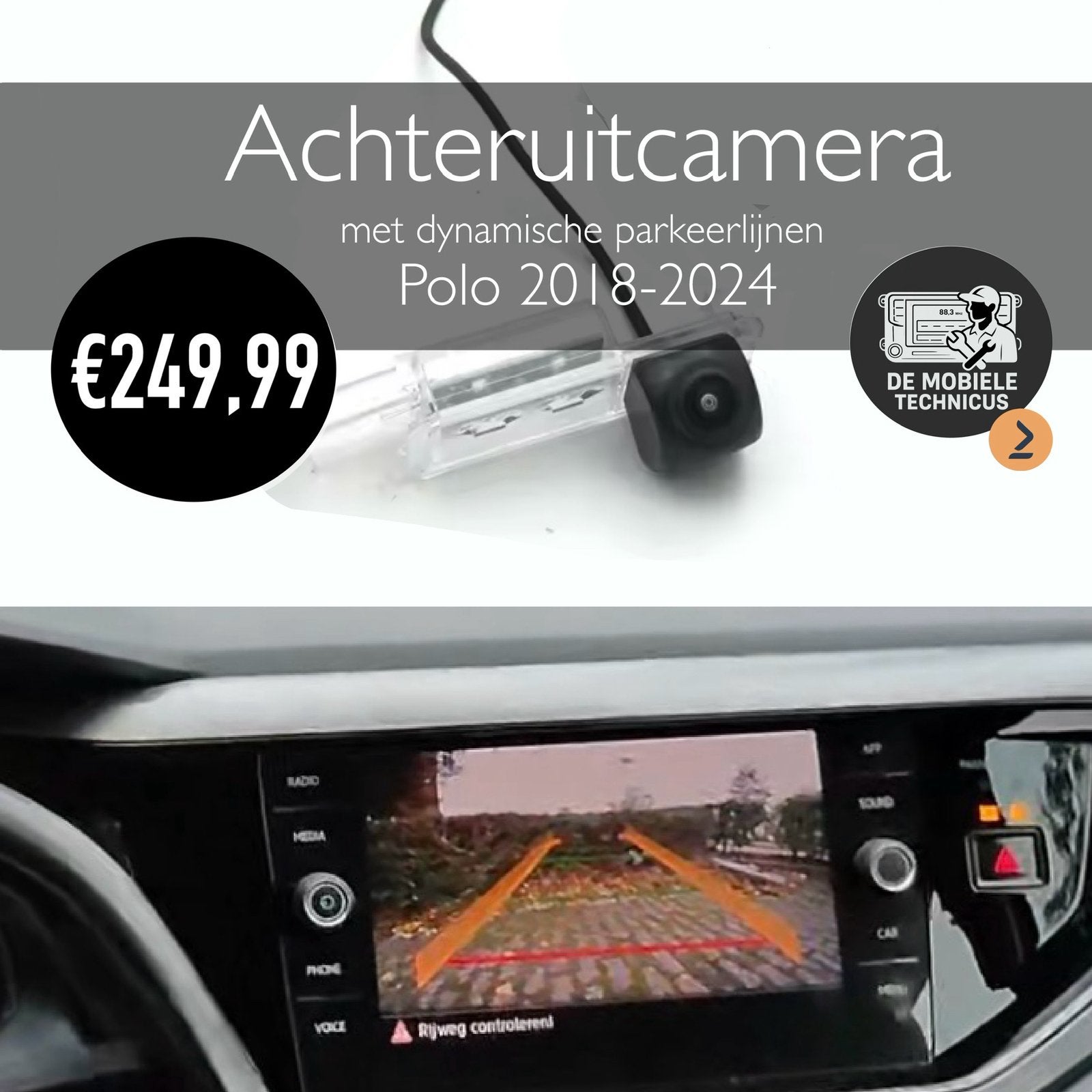 Achteruitcamera VW Polo 2018/24, Ophalen, Zo goed als nieuw