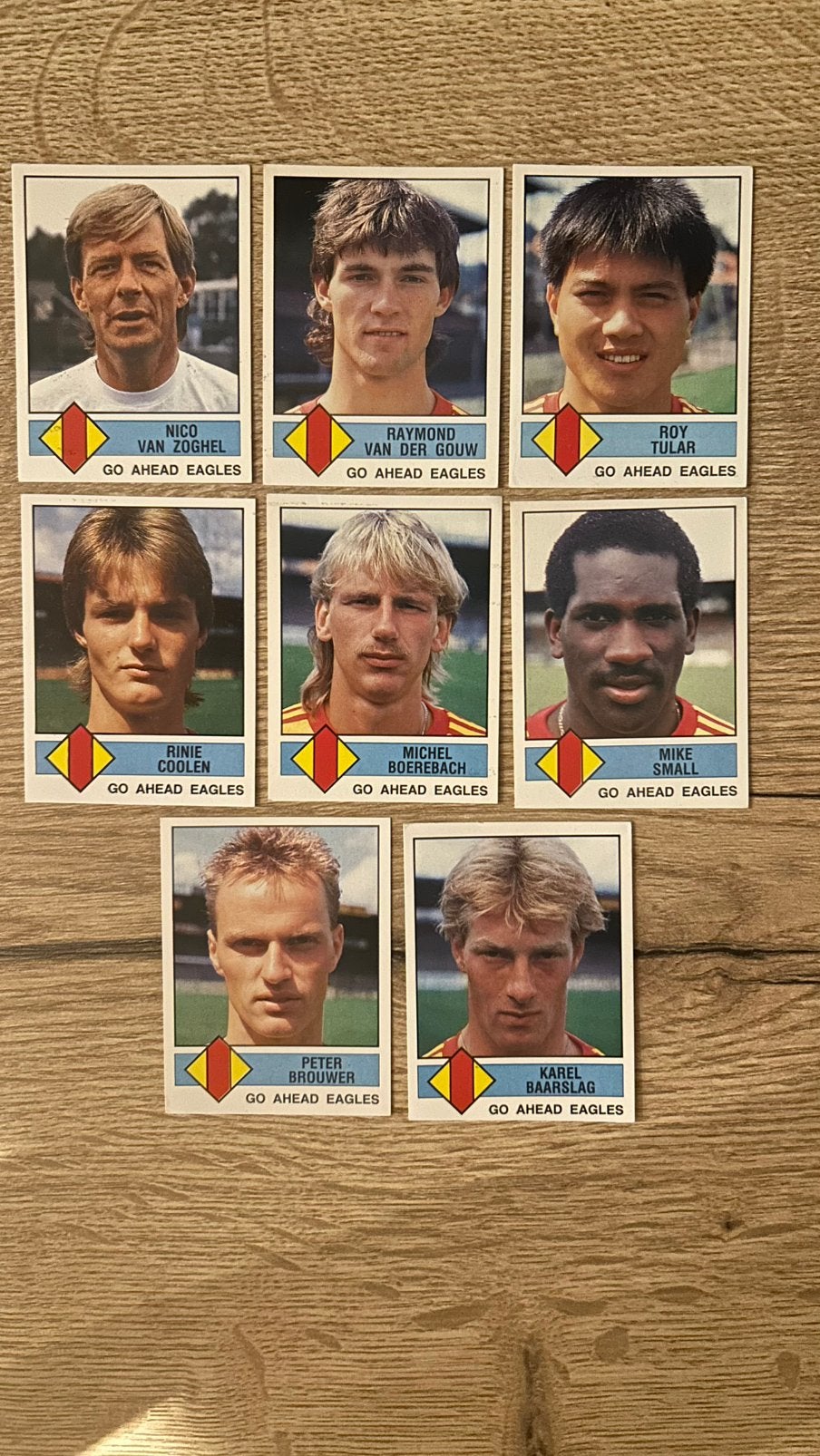 Panini Voetbal 87 plaatjes Go Ahead Eagles 8x, Verzenden, Zo goed als nieuw, Meerdere plaatjes