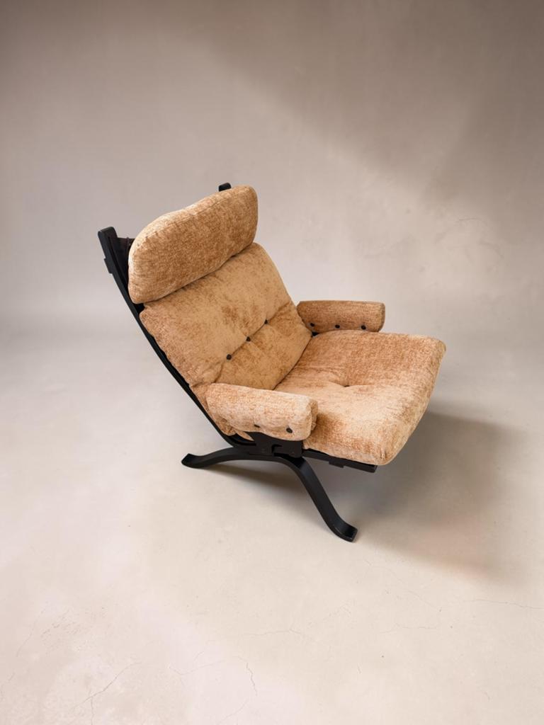 Design fauteuil Ingmar Relling vintage stoel, Ophalen, Zo goed als nieuw, Stof, 50 tot 75 cm