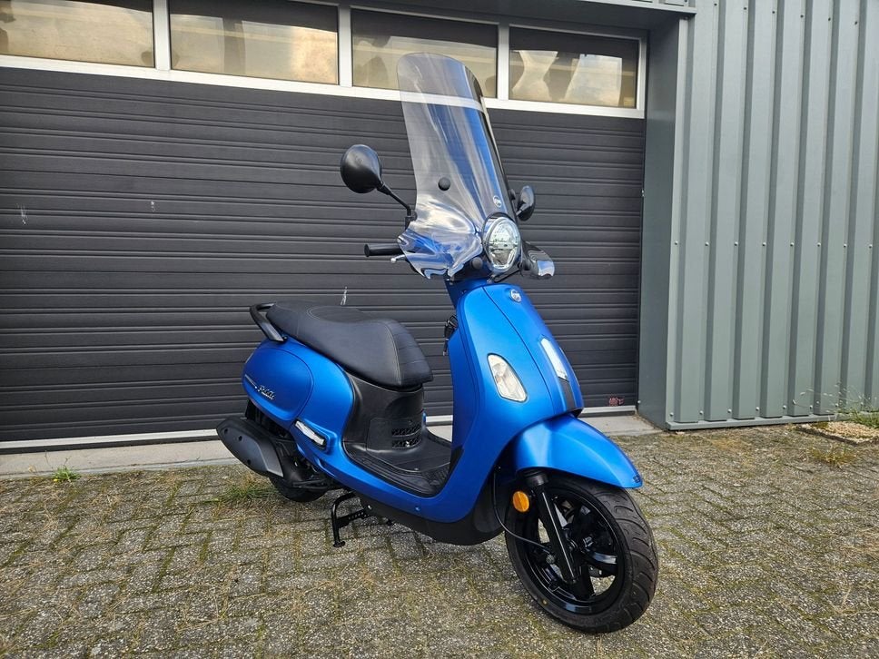 SYM FIDDLE 50 4T E5 SNOR BJ 2021 MAT BLEU 9316KM WINDSCHERM, SYM, SYM, Onbekend, Ophalen of Verzenden