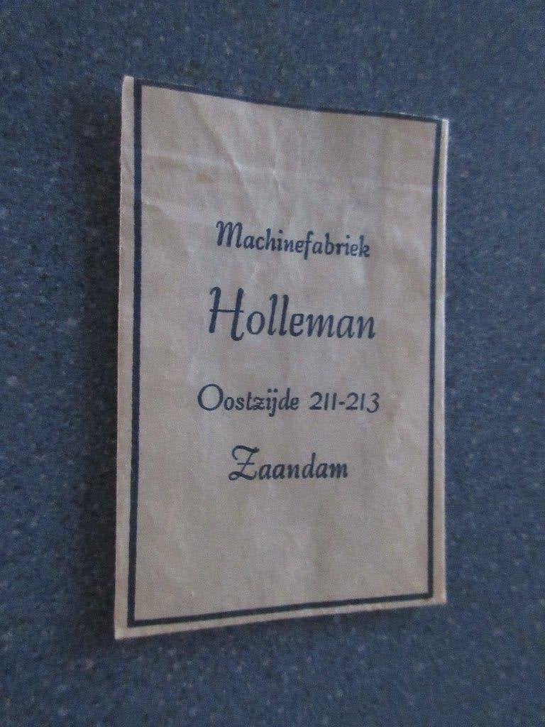 Zaandam, machinefabr. Holleman, Verzenden, Nederland