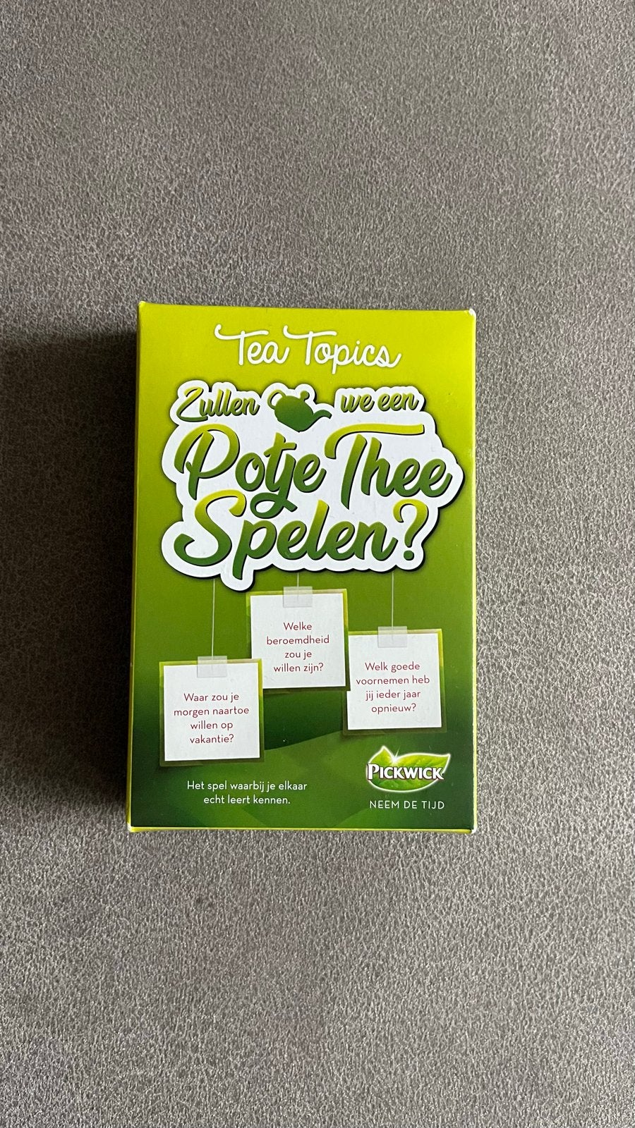 Tea Topics: Zullen we een Potje Thee Spelen? - Pickwick, Drie of vier spelers, Ophalen of Verzenden, Nieuw