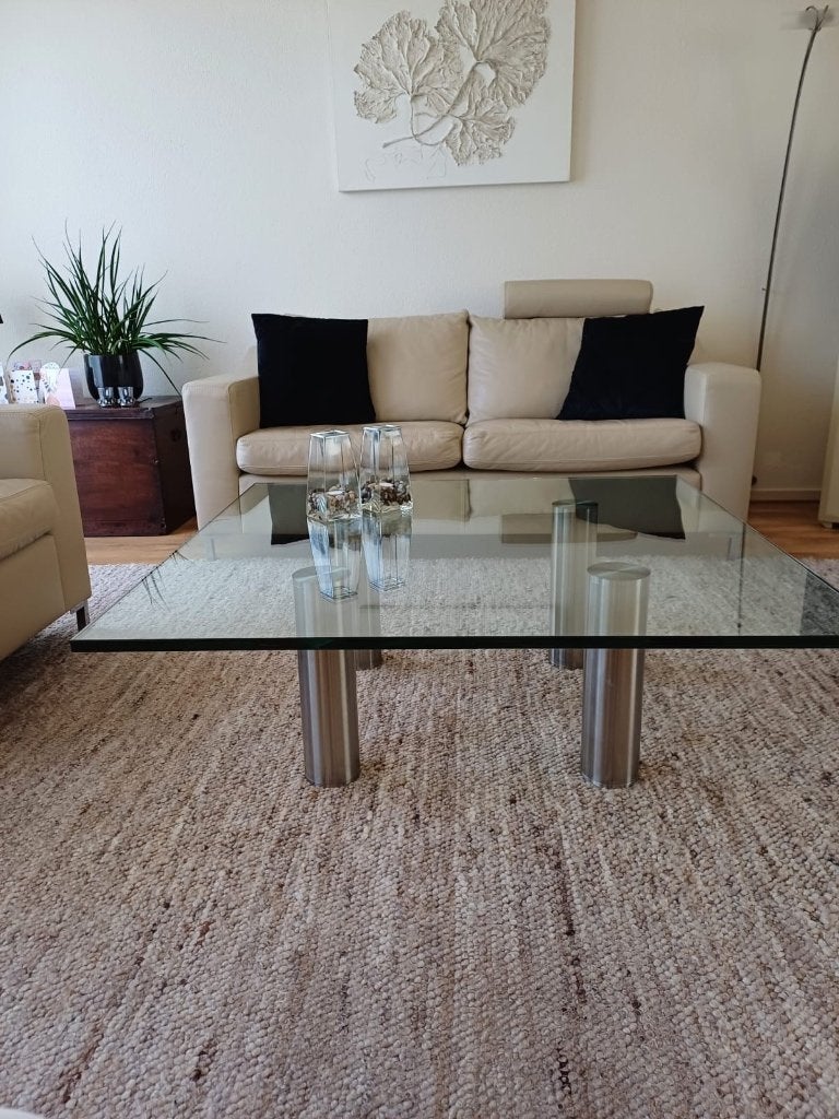 Salontafel, Ophalen, Gebruikt, Vierkant, Glas