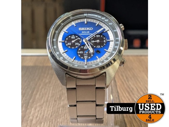 SEIKO V175-0EL0 Solar Chronograph Heren Horloge Nette staat, Seiko, Zo goed als nieuw, Support@seiko.com, 5-11, Akasaka 2-chome
Minato-ku, Tokyo 107-0052
Japan