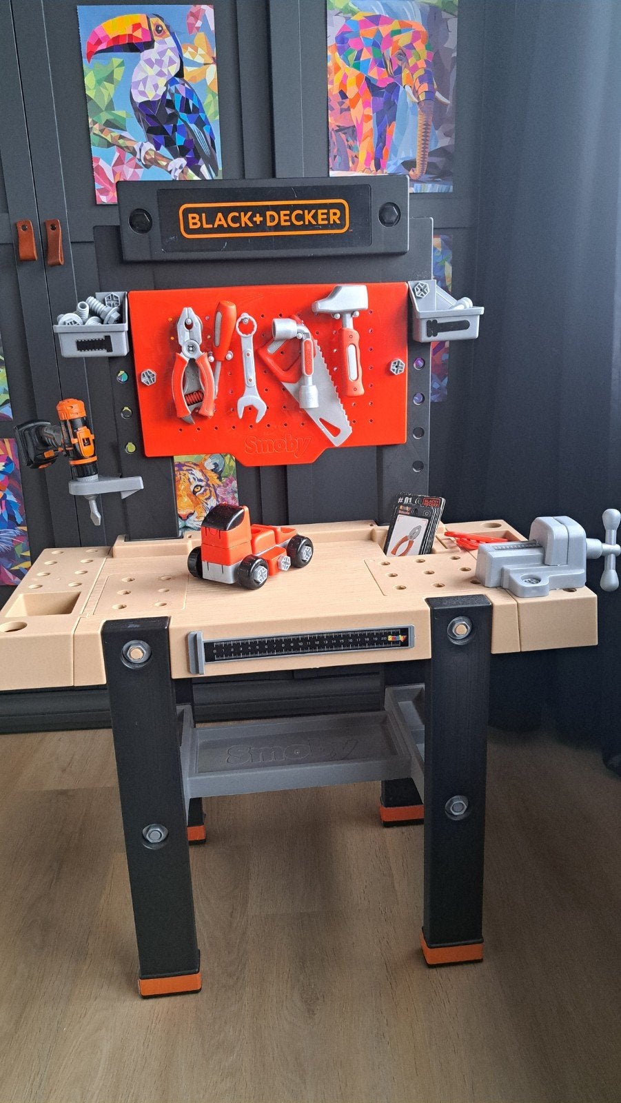 Black en Decker werkbank met gereedschap, Ophalen, Gebruikt, Bouwen