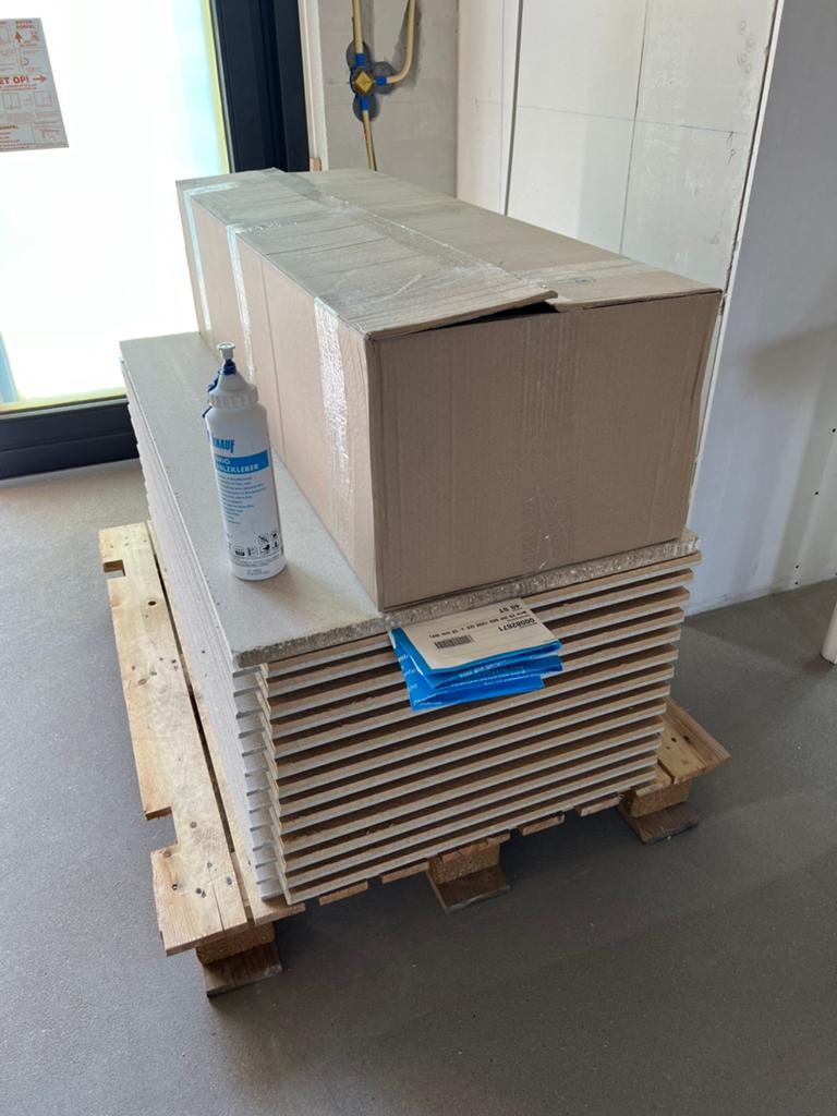 13 x Knauf Brio 23 WF gipsvezelplaat restpartij te koop, Doe-het-zelf en Verbouw, Platen en Panelen, Ophalen, Zo goed als nieuw