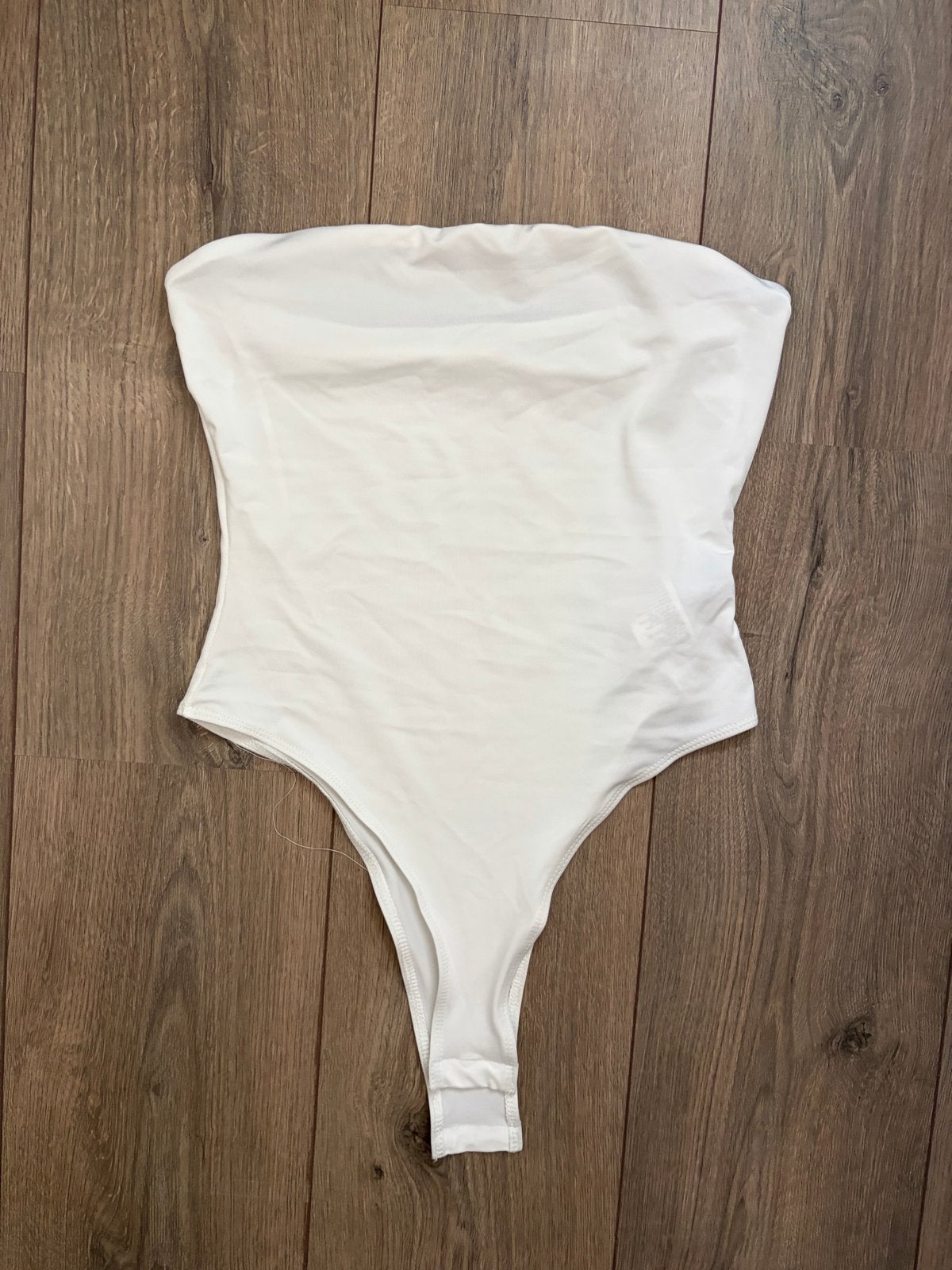 Witte strapless bodysuit, Ophalen, Wit, Zo goed als nieuw, Maat 36 (S)