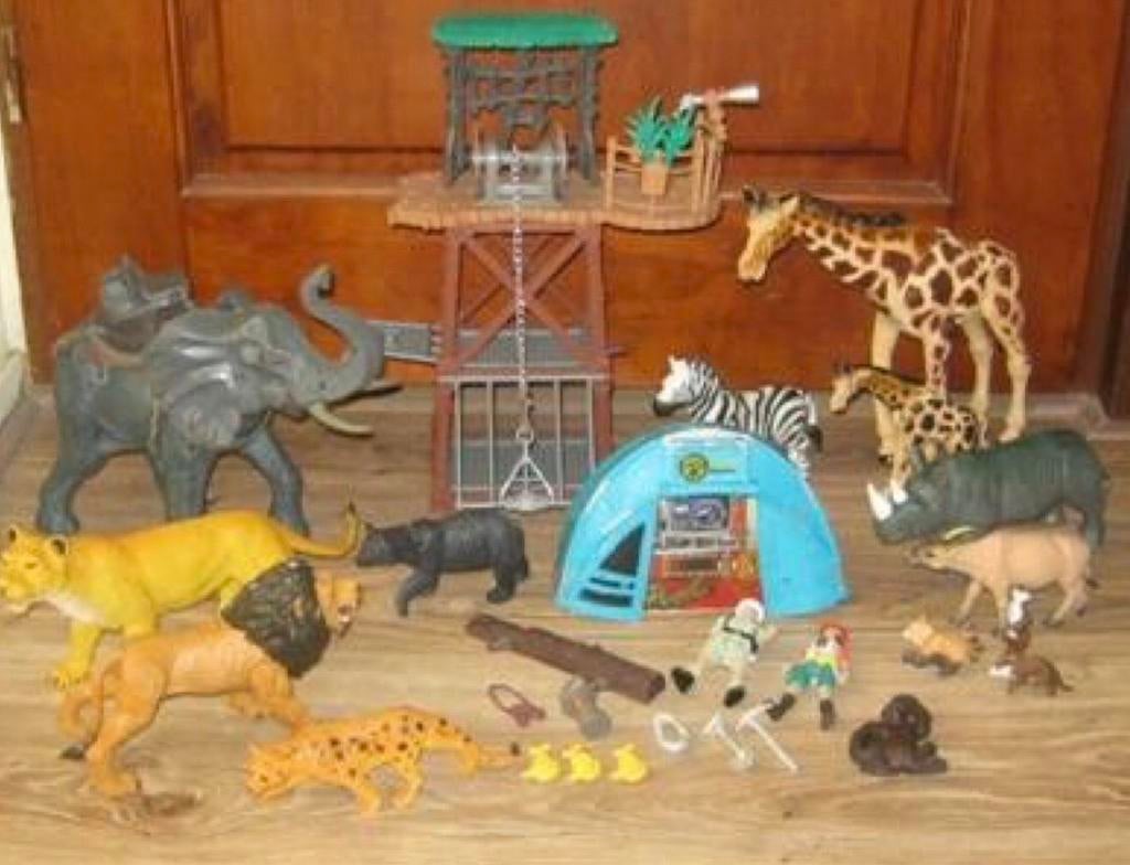 Grote Safari Speelset met Dieren Tent en Uitkijktoren set 1, Ophalen, Gebruikt, Jongen of Meisje