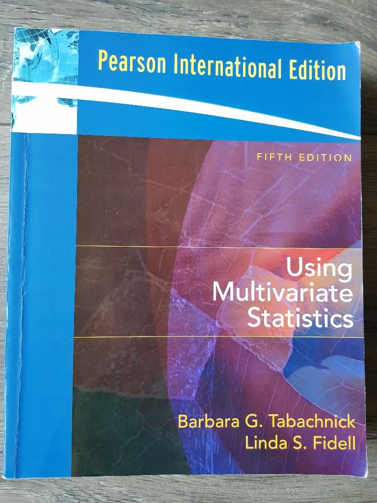 Boek: Using Multivariate Statistics - Internationale editie, Gelezen, Barbara G. Tabachnick, Linda S. Fidell, Beta, HBO