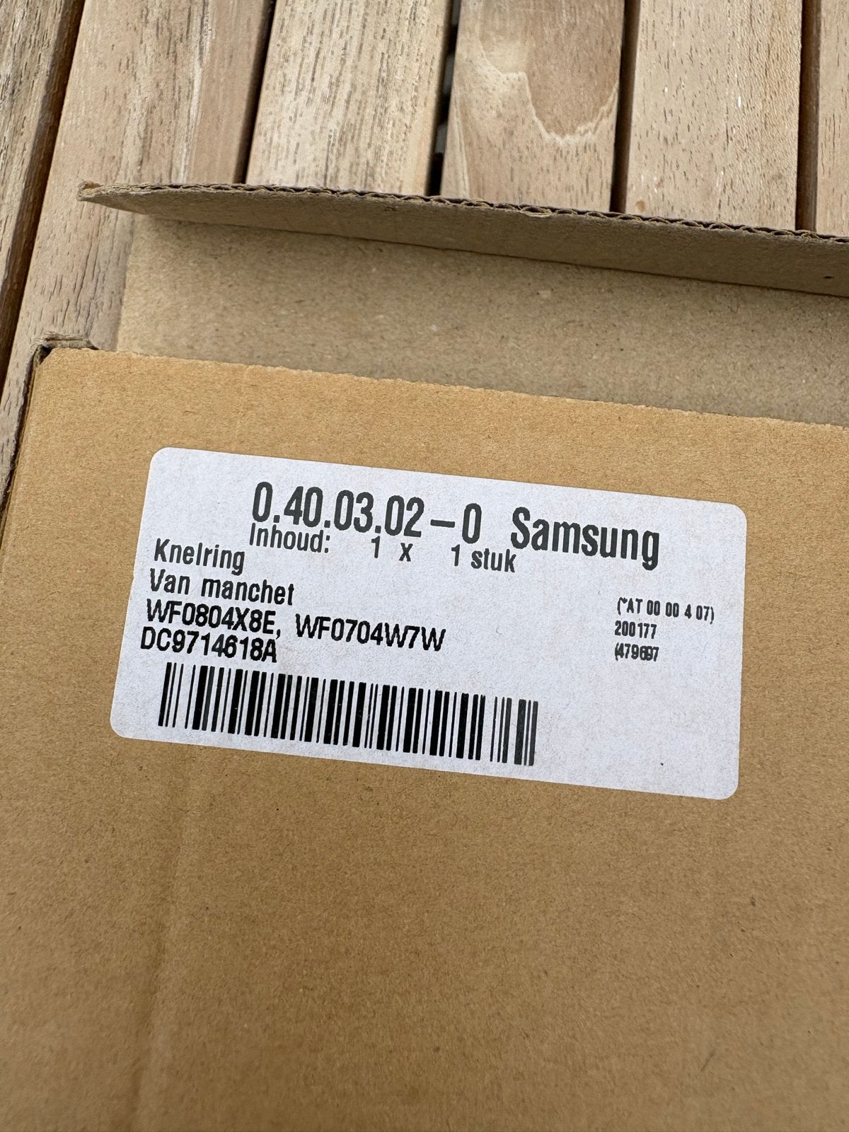Samsung Knellring van manchet WF0804X8E WF0704W7W, Ophalen, Nieuw