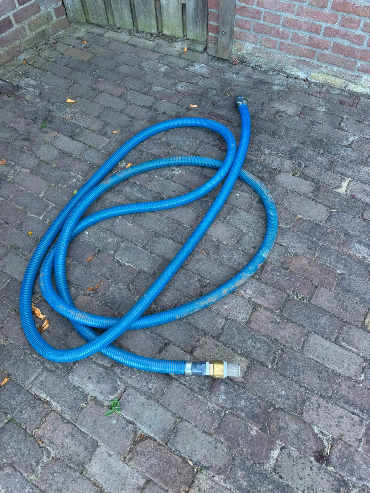 Complete PVC pompslangset 8m 40mm met voetklep en koppeling, Ophalen, Zo goed als nieuw, Tuinslang
