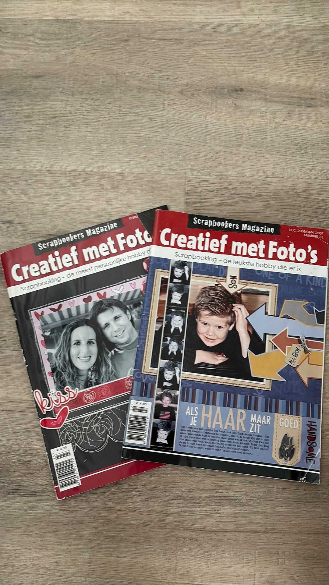 Creatief met foto’s magazines 2stuks, Ophalen of Verzenden, Gebruikt, Album of Boek
