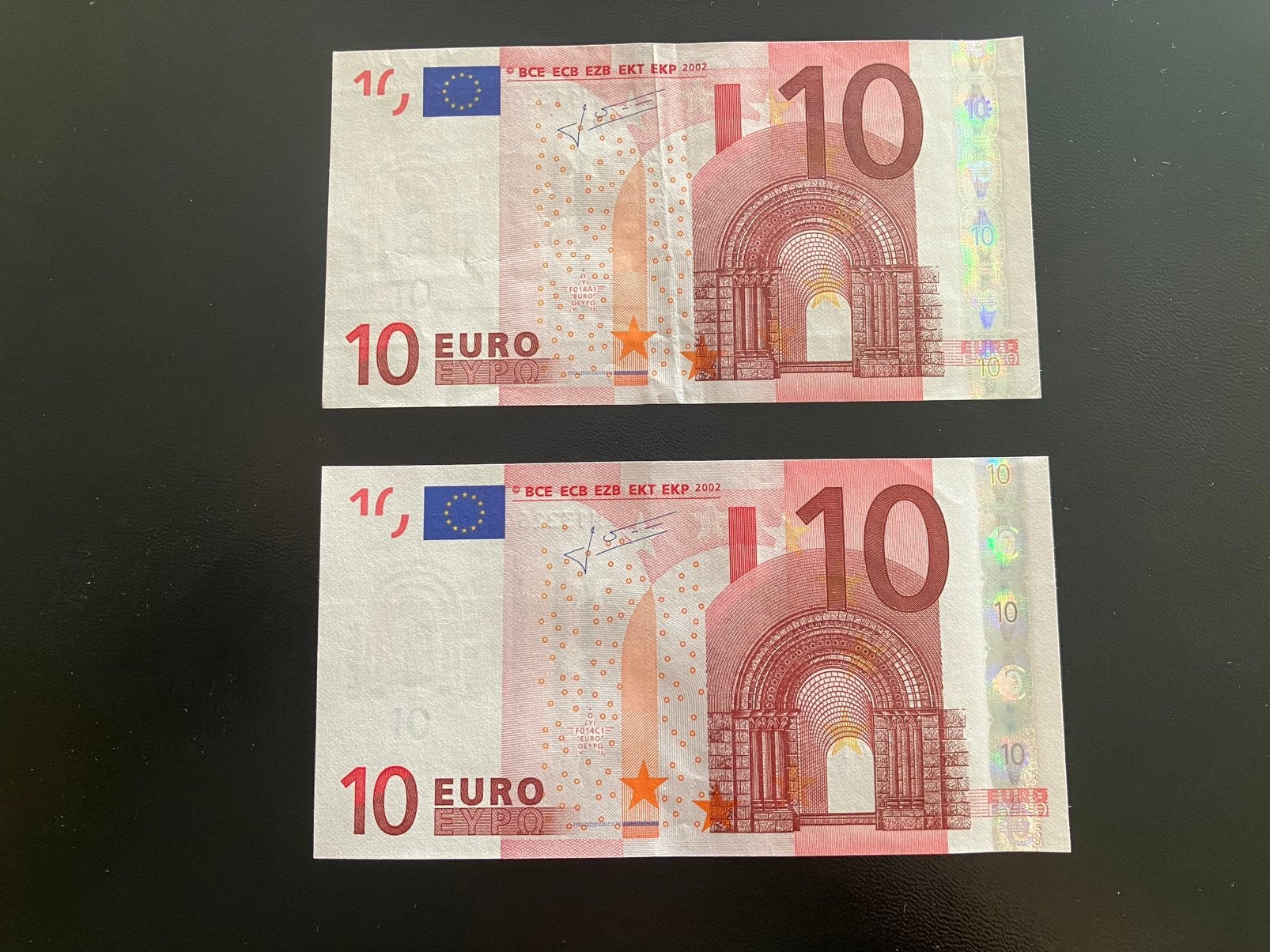 2x Trichet €10,- Oostenrijk - Samen €28,95, Postzegels en Munten, Ophalen of Verzenden, Oostenrijk, 10 euro, Setje