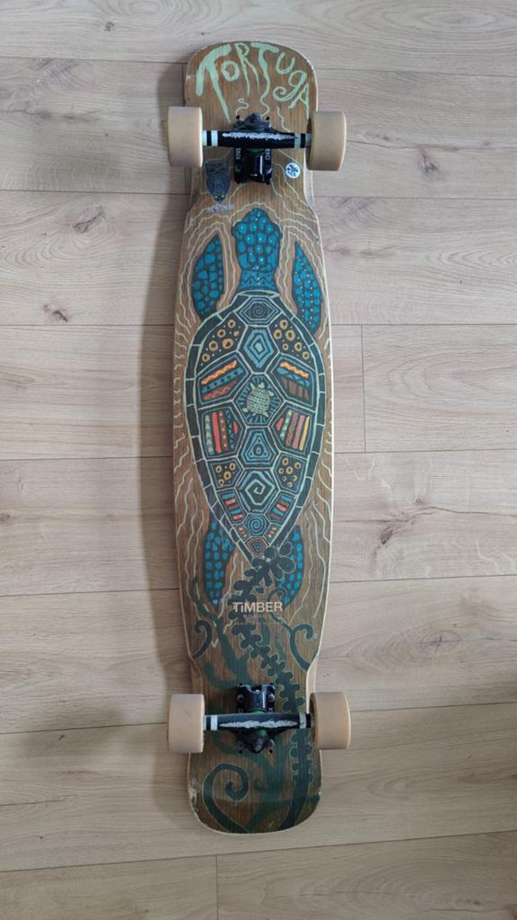 Timber Tortuga Longboard 45.2”, Sport en Fitness, Skateboarden, Ophalen of Verzenden, Gebruikt, Longboard