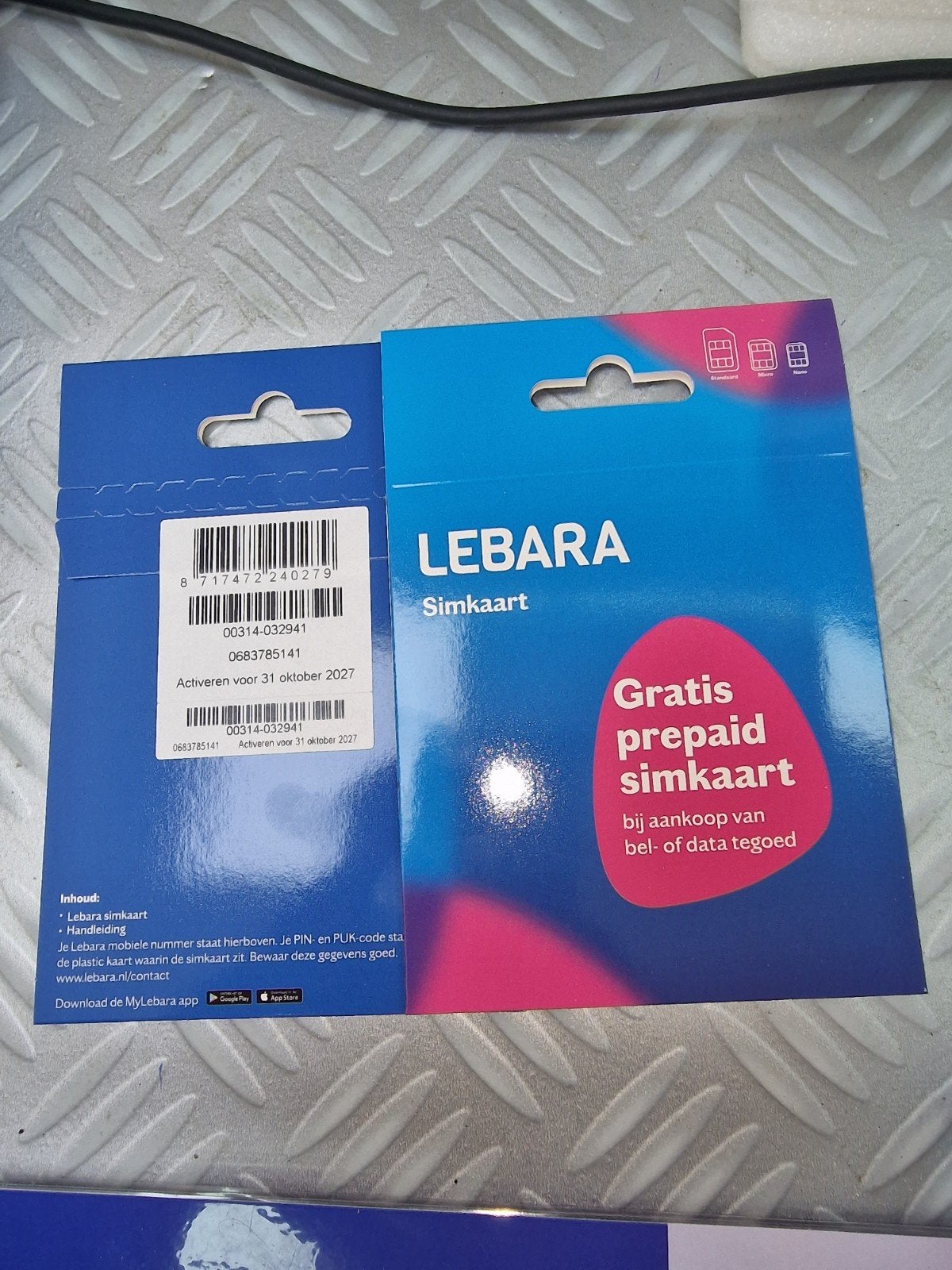 50 stuks Lebara Simkaart - Gratis Prepaid Simkaart, Ophalen of Verzenden, Nieuw, Overige providers, Simkaart