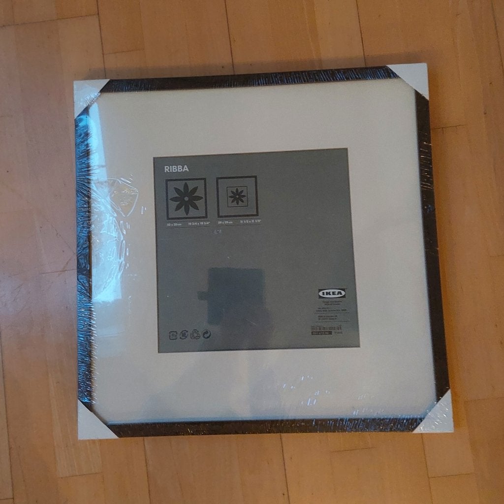 Ikea Ribba Foto/Kunst-lijst 50x50, Ophalen, Bruin, Met clips, 50 cm