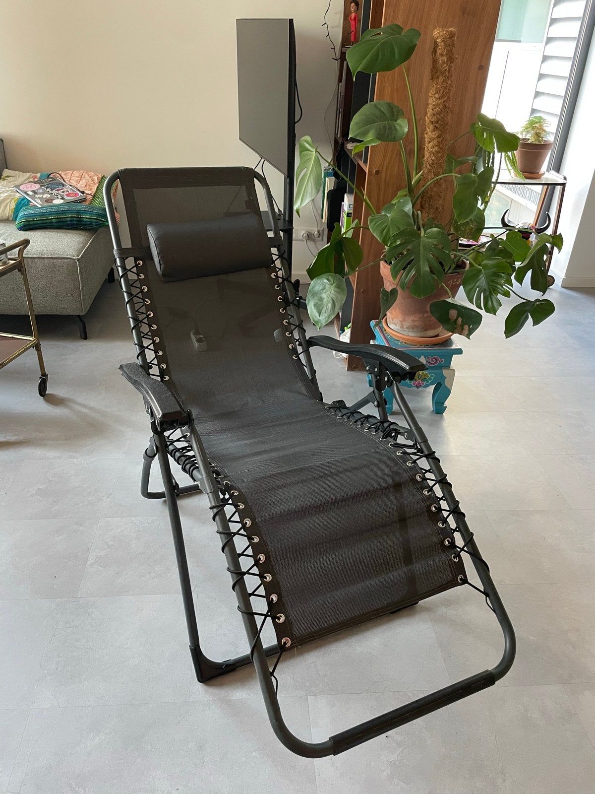 Florabest Relaxstoel - Zo goed als nieuw 2 stuks, Tuin en Terras, Ligbedden, Ophalen, Zo goed als nieuw, Metaal, Verstelbaar