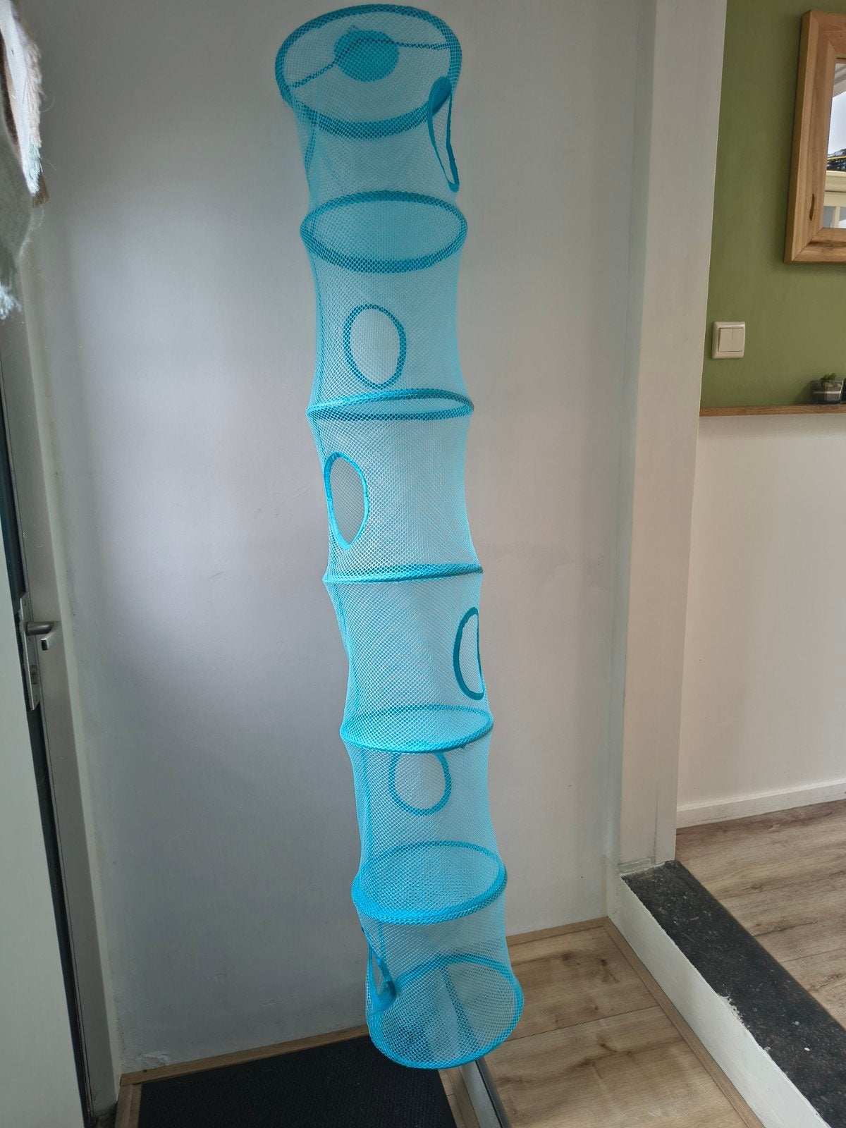 Prachtige grote blauwe IKEA Fangst opberger, hangkast, net., Blauw, Onb, Ophalen of Verzenden, Onb