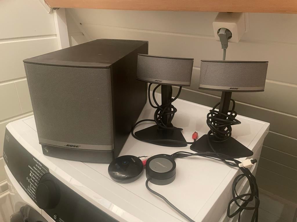 Bose Companion 5 speakerset met Bluetooth ontvanger, Ophalen of Verzenden, Gebruikt, 60 tot 120 watt, Bose