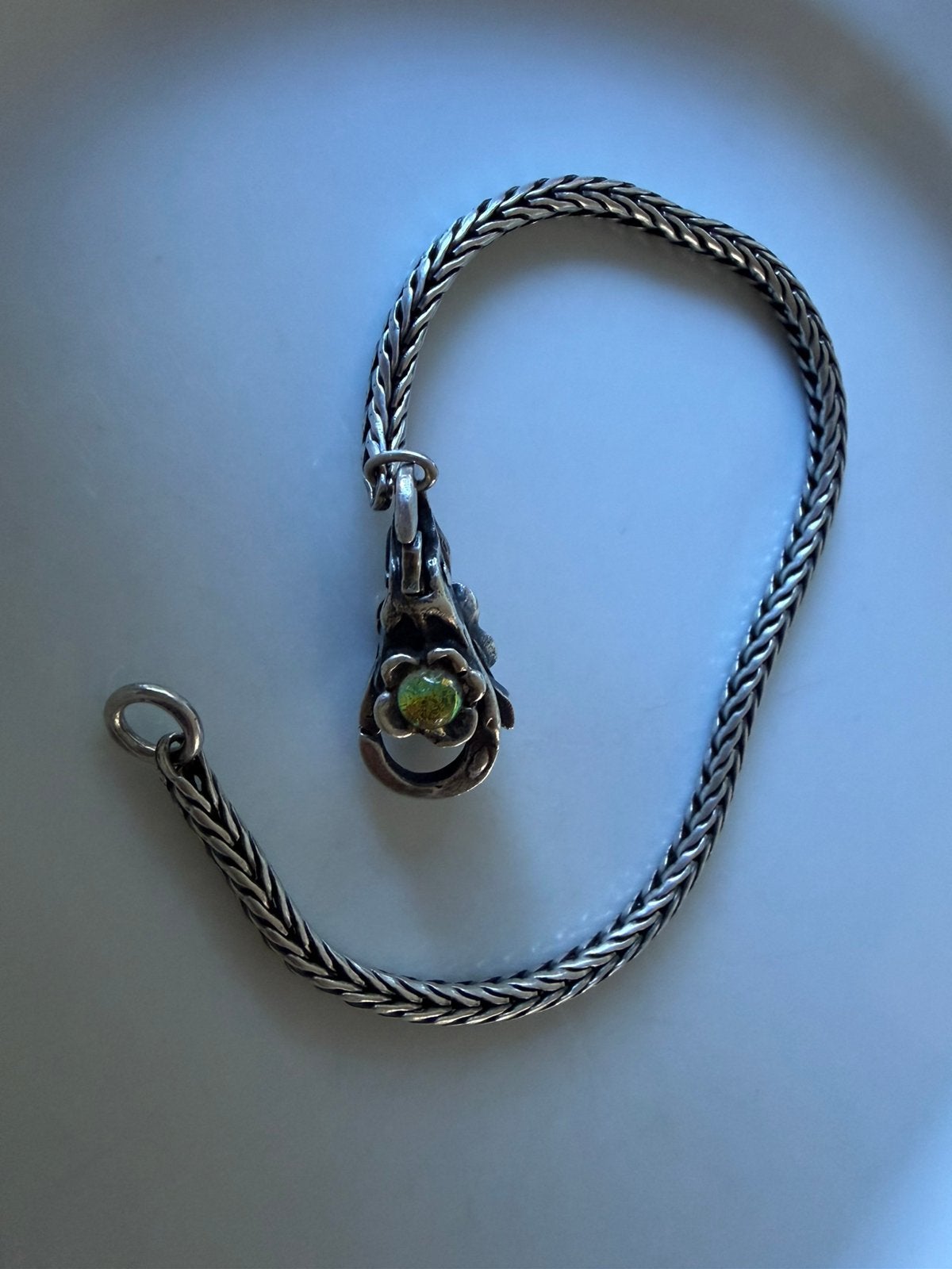 Trollbeads slot dichroide glas madelief retired, Nieuw, Ophalen of Verzenden, Trollbeads, 1 bedel