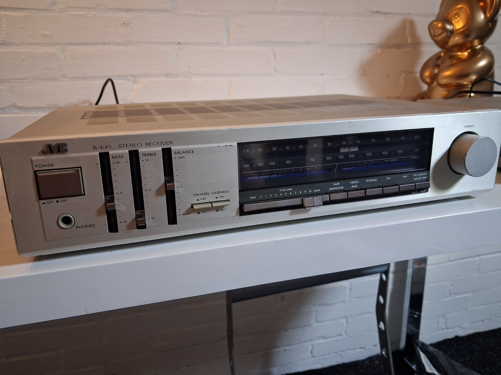 JVC R-K10 Stereo Receiver Versterker - Vintage Audio, Ophalen of Verzenden, Gebruikt