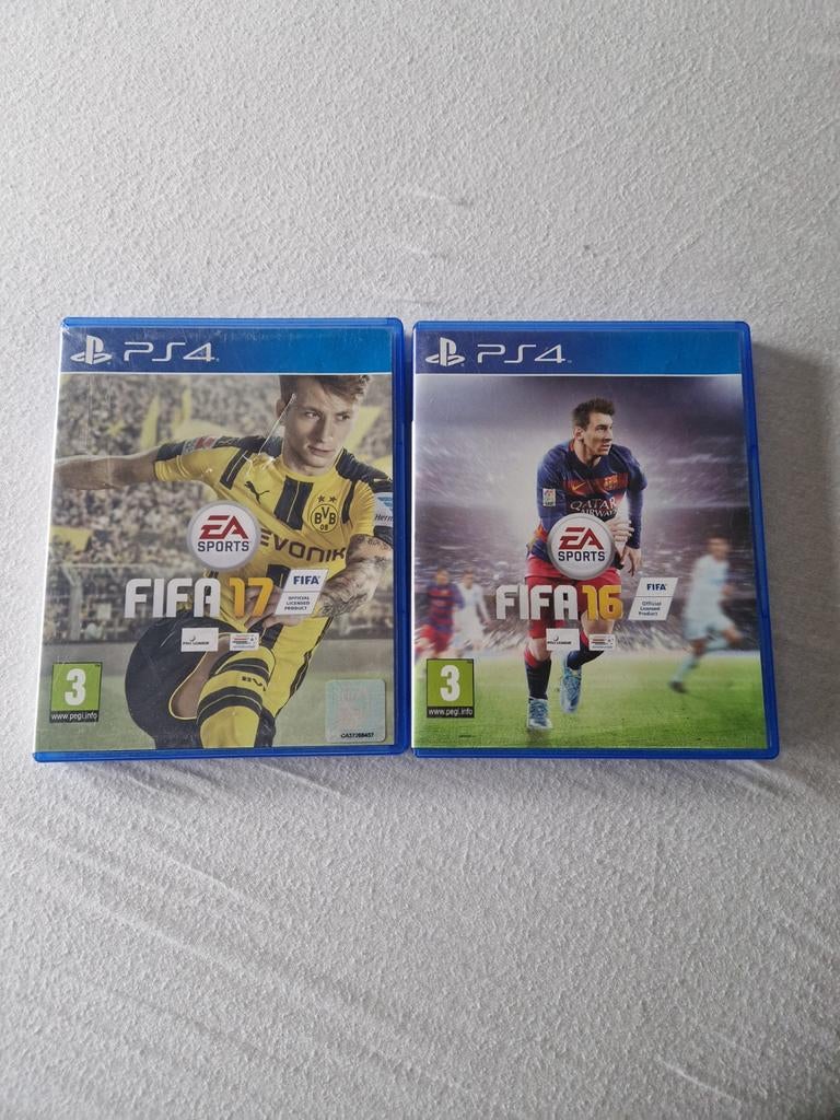 Fifa 16/17 | PS4 (Je krijgt ze allebij), Spelcomputers en Games, 1 speler, Ophalen of Verzenden, Zo goed als nieuw, Vanaf 3 jaar