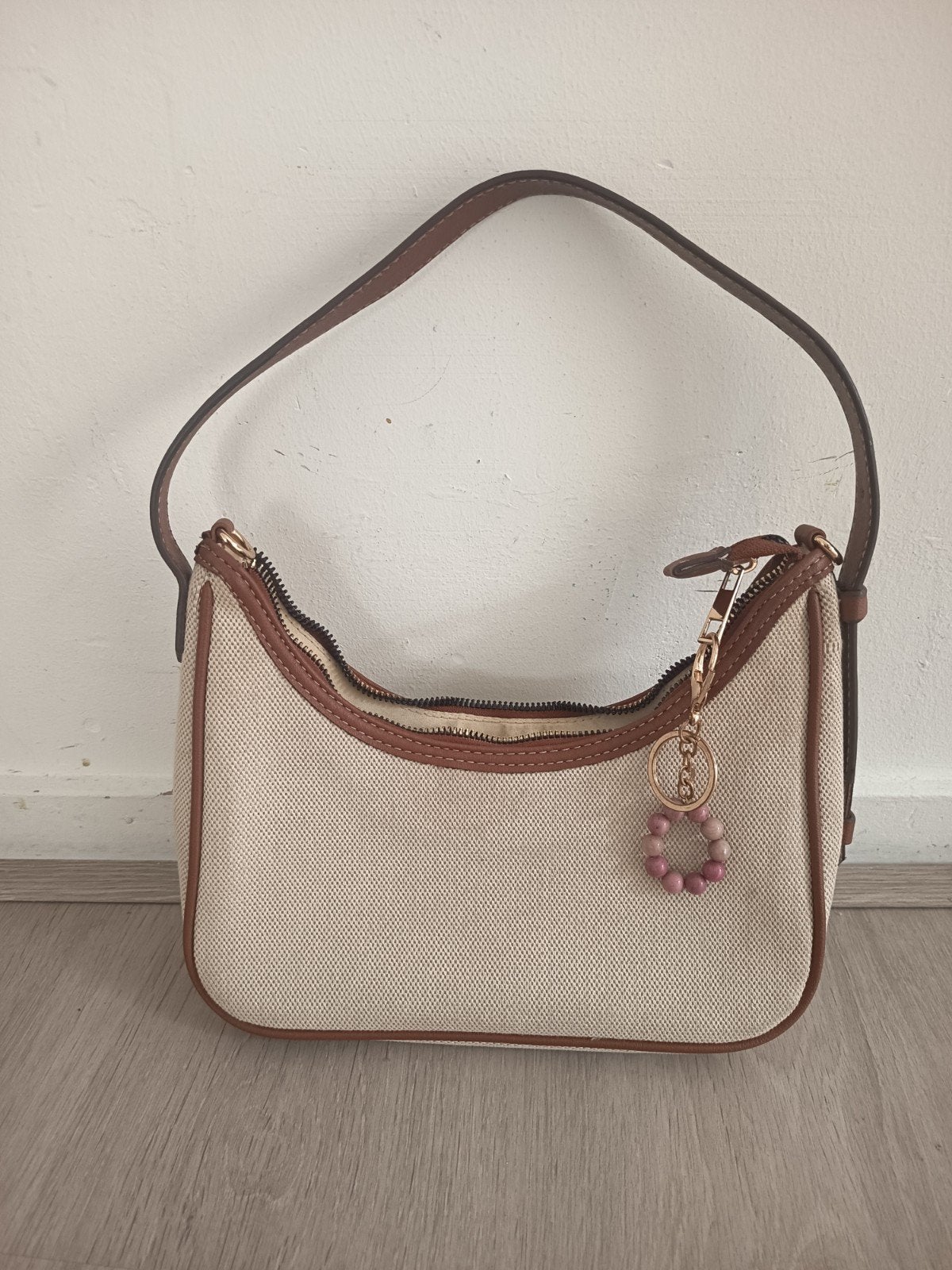 Primark handtas, lengte 24 cm, hoogte  20 cm, Ophalen of Verzenden, Gebruikt, Beige, Handtas
