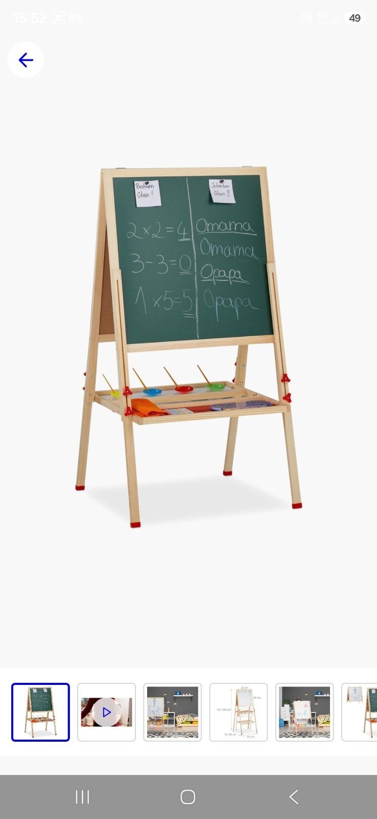 kinder tekenbord 3-in-1 – krijtbord & whiteboard –, Ophalen, Nieuw, Babijhandel@gmail.com, Babij